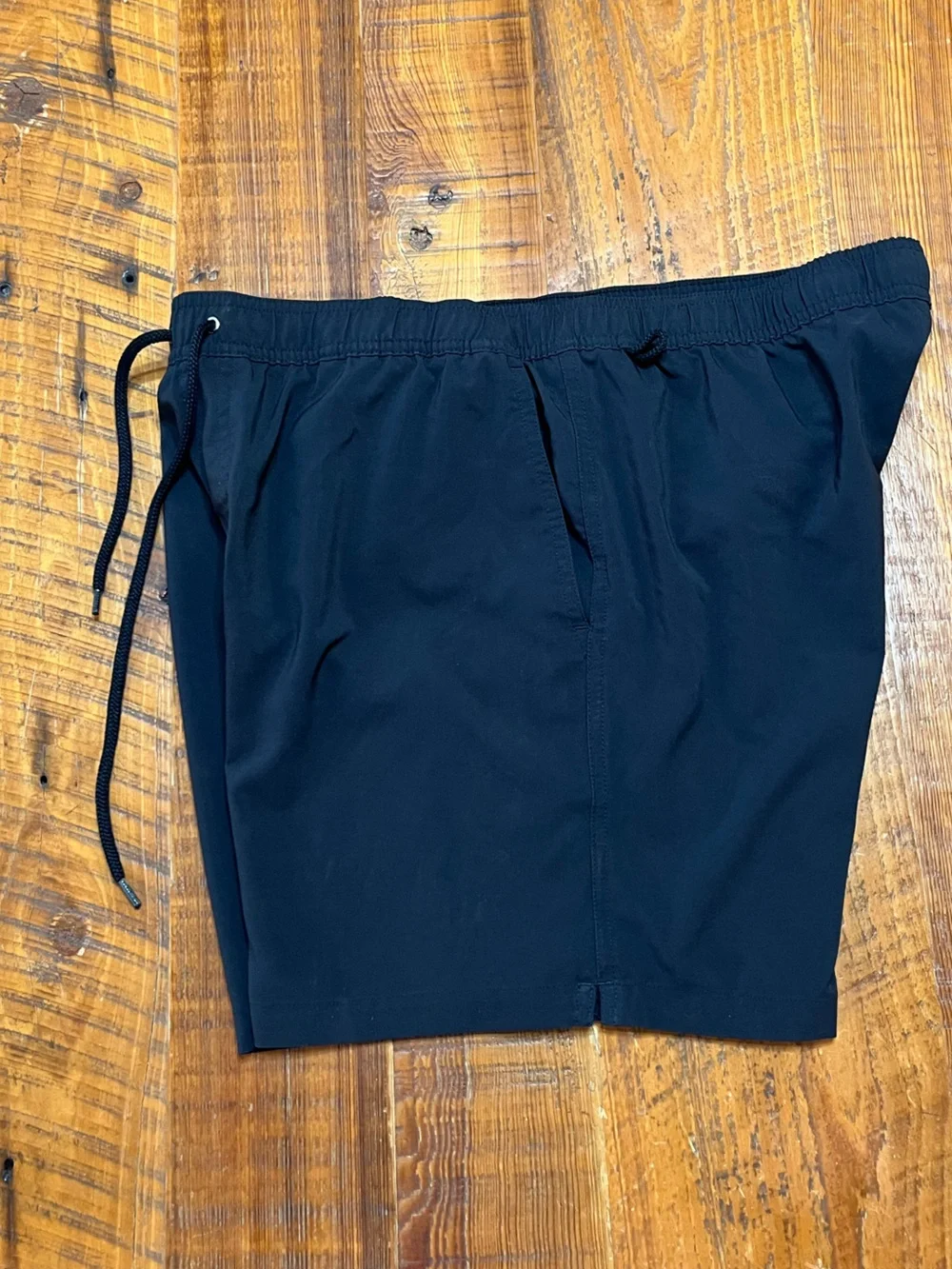 MeUndies Black Drawstring Swim Shorts Size Large